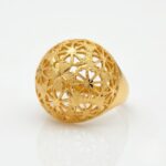 Women’s 22K Gold Ring - Floral Cutwork Statement Design (4.560 gm) - Image 4