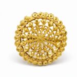 Women’s 22K Gold Ring - Intricate Circular Filigree Statement Design (5.390 gm)