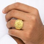 Gents Gold Ring (8.140 gm) - 22K - Image 2