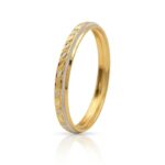 Men’s Gold Kada - Textured Pattern Design (15.040 gm)
