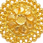 22K Gold Women’s Tops (4.460 gm) - Traditional Floral Heritage Design - Image 3