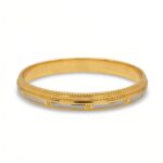 Men’s Gold Sikkhi Kada - Classic Khanda-Inspired Design (17.690 gm) - Image 4