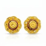22K Gold Women’s Tops (3.540 gm) - Traditional Temple Circle Design