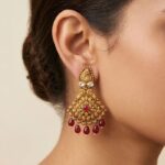 22K Gold Antique Necklace Set (67.840 gm) - Rajsi Ruby Heritage Grand Design - Image 3