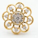 14K Gold Diamond Tops (0.70 ct) - Floral Radiance Luxe Design - Image 3