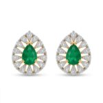 14K Gold Diamond Tops (0.37 ct) - Emerald Design
