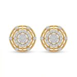 14K Gold Diamond Tops (0.92 ct) - Regal Orbit Luxe Design