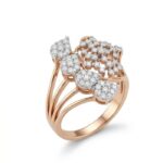 14K Gold Diamond Ring (1.18 ct) - Royal Mosaic Luxe Design