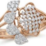 14K Gold Diamond Ring (1.18 ct) - Royal Mosaic Luxe Design - Image 3