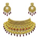 22K Gold Antique Choker Necklace - Layered Royal Heritage Design