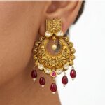 22K Gold Antique Choker Necklace - Layered Royal Heritage Design - Image 3