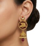 22K Gold Antique Temple Choker - Royal Heritage Necklace - Image 3