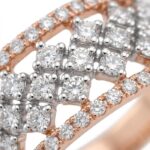 14K Gold Diamond Ring (1.01 ct) - Regal Lattice Luxe Band - Image 3