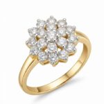 14K Gold Diamond Ring (1.62 ct) - Royal Bloom Luxe Ring