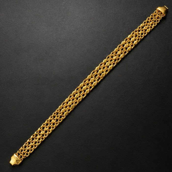 26 Men’s Gold Bracelet - Classic Woven Link Design (23.370 gm) - Image 1