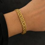 Men’s Gold Bracelet - Classic Woven Link Design (23.370 gm) - Image 2