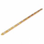 Men’s Gold Bracelet - Dual Tone Geometric Design (19.980 gm)