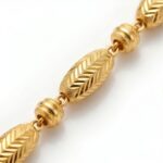 Women’s 22K Gold Chain – Beaded Designer Pattern (24.960 gm) - Image 3