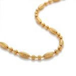 Women’s 22K Gold Chain – Beaded Designer Pattern (24.960 gm) - Image 4