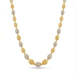 Women’s 22K Gold Chain - Dual Tone Beaded Design (24.550 gm)