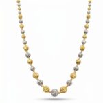 Women’s 22K Gold Chain - Dual Tone Faceted Bead Design (25.220 gm)
