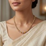 Women’s 22K Gold Chain - Dual Tone Faceted Bead Design (25.220 gm) - Image 2