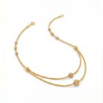Women’s 22K Gold Chain - Layered Dual Chain with Bead Accents (10.770 gm) - Image 4