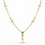 Women’s 22K Gold Chain - Pendant Style with Enamel Detailing (10.650 gm)
