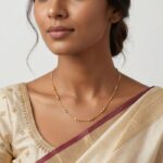 Women’s 22K Gold Chain - Minimal Beaded Dual Tone Design (6.880 gm) - Image 2