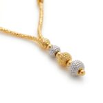 Women’s 22K Gold Chain - Minimal Drop Pendant Design (6.940 gm) - Image 3