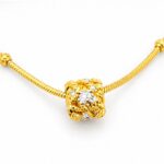 Women’s 22K Gold Chain - Floral Pendant Accent Design (9.500 gm) - Image 3
