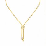 Women’s 22K Gold Chain - Modern Drop Pendant Design (6.940 gm)