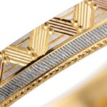 Men’s Gold Kada - Designer Pattern Finish (25.480 gm) - Image 4
