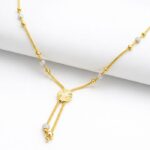 Women’s 22K Gold Chain - Modern Drop Pendant Design (6.940 gm) - Image 4