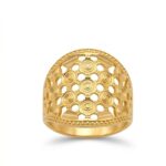 Women’s 22K Gold Ring - Intricate Floral Mesh Design (3.600 gm) - Image 4