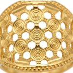 Women’s 22K Gold Ring - Intricate Floral Mesh Design (3.600 gm) - Image 3
