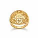 Women’s 22K Gold Ring - Floral Cutwork Statement Design (4.560 gm)