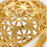Women’s 22K Gold Ring - Floral Cutwork Statement Design (4.560 gm) - Image 3