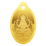 24K (999.9+) Purest 2g Laxmi Gold Oval Coin