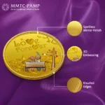 24K (999.9+) Purest 5g Love Forever Gold Coin - Image 3