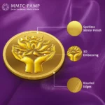 24K (999.9+) Purest 0.5g Lotus Gold Coin - Image 2