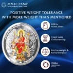 (999.9+) Purest 50g Vaishno Devi Silver Coin - Image 4