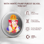 (999.9+) Purest 50g Ganesha Colored Silver Coin - Image 3