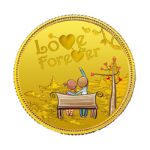 24K (999.9+) Purest 5g Love Forever Gold Coin
