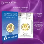24K (999.9+) Purest 8g Maharajadhiraj Rajaraam Gold Coin - Image 3