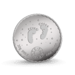 (999.9+) Purest 20g Newborn Baby (Blue) Silver Coin - Image 3